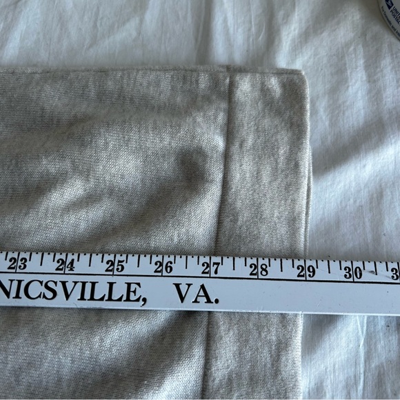 J. Jill Heather Beige Lightweight V-Neck Tunic Knit Cardigan - Picture 14 of 14